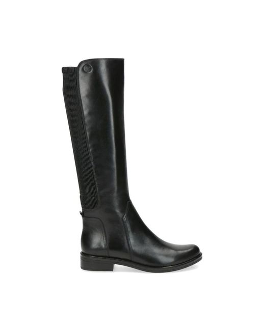 Caprice Black High Boots