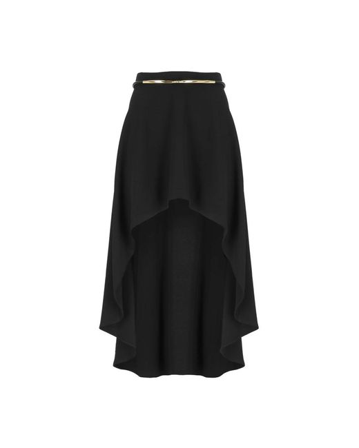 Elisabetta Franchi Black Midi Skirts