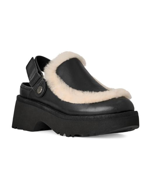 Ugg Black Esmee Leder Clog