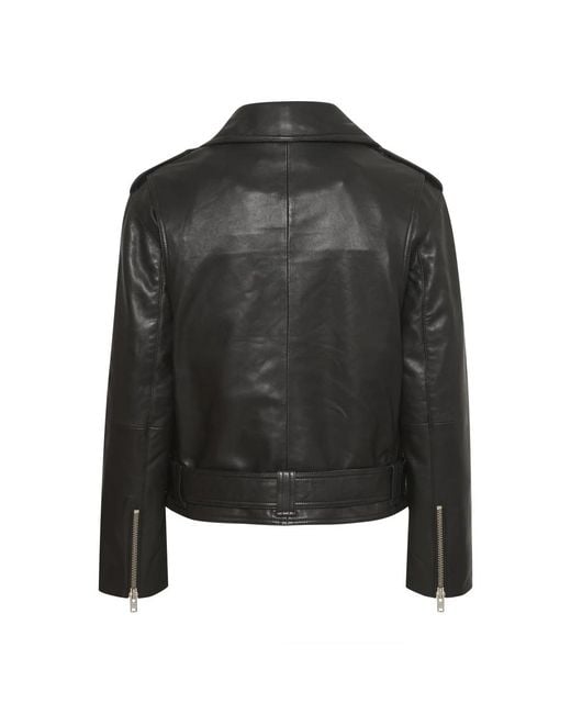 Gestuz Black Leather Jackets