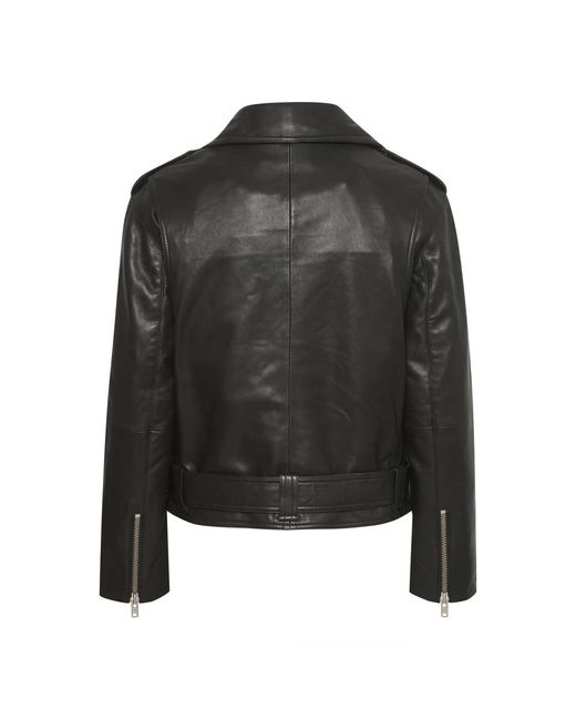 Gestuz Black Leather Jackets