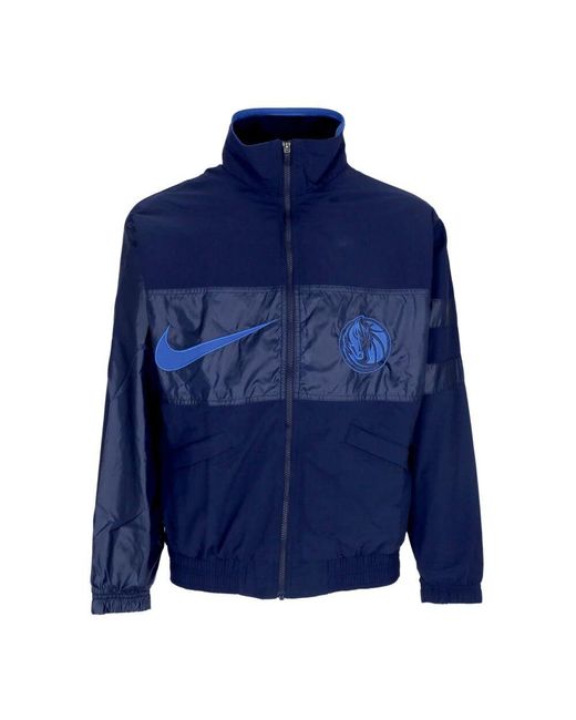 Nike Herren-Trainingsjacke, Leichte Nba-Courtside-Jacke, Dalmav in Blue für Herren