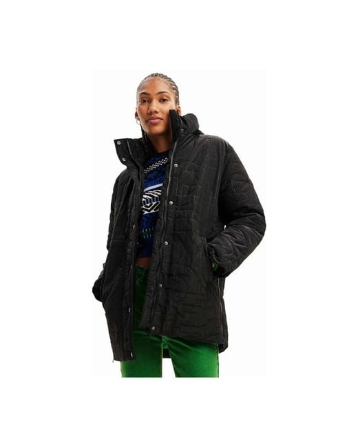 Winter Jackets Desigual de color Black