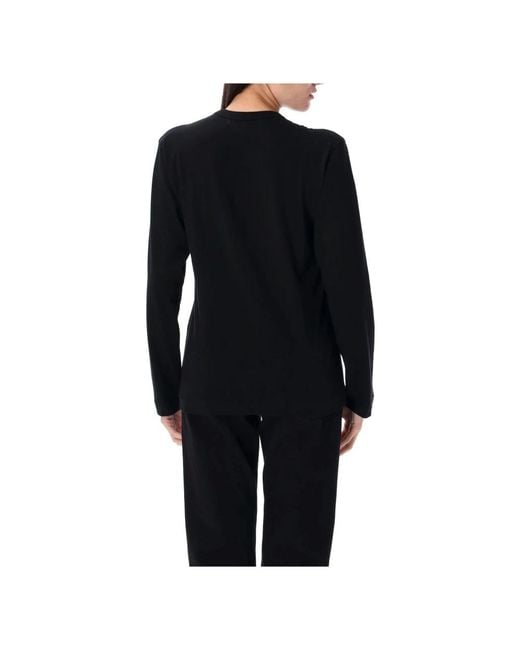 COMME DES GARÇONS PLAY Black Long Sleeve T-Shirts