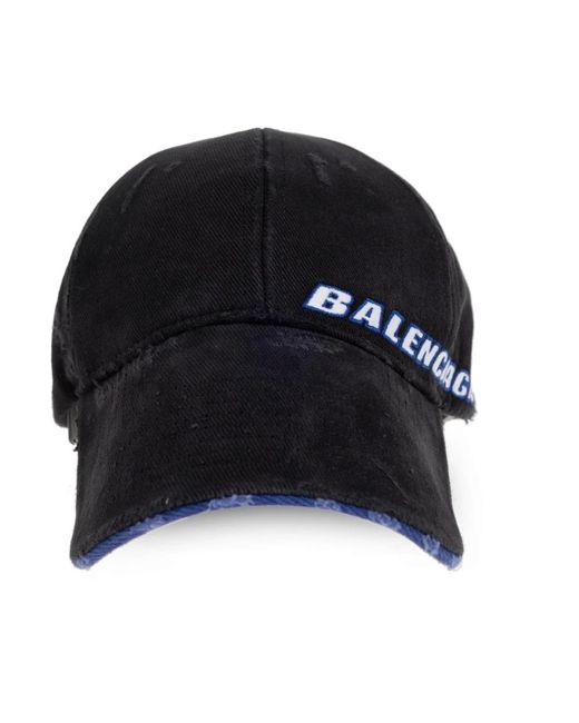 Balenciaga Baseball Cap in het Black voor heren