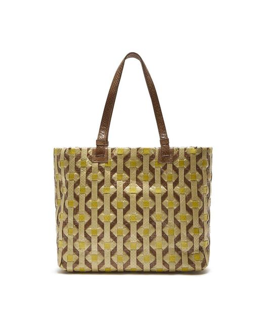 Maliparmi Metallic Exotische webe einkaufs-tasche