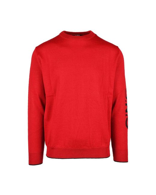 CoSTUME NATIONAL Red Round-Neck Knitwear for men