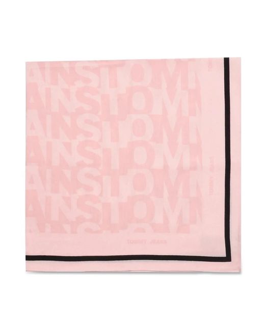 Scarves Tommy Hilfiger de color Pink