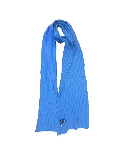 Drumohr Blue Winter Scarves for men