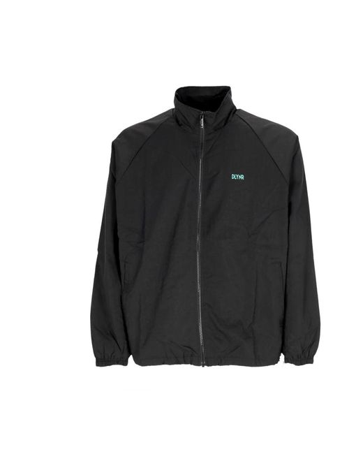 DOLLY NOIRE Jassen ,Zwart ,Nylon Zwarte Urban Trainingspak Jas in het Black voor heren