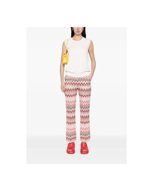 Missoni Pink Straight Trousers