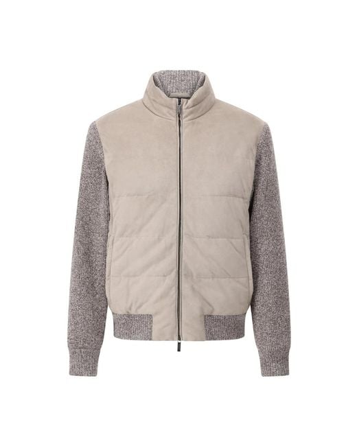 Down Jackets di Maurizio Baldassari in Gray da Uomo