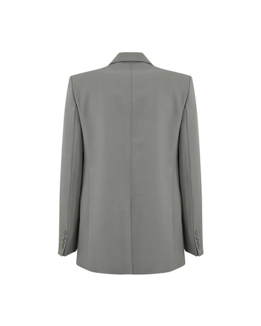 Max Mara Elegante Double-Breasted Blazer in het Gray