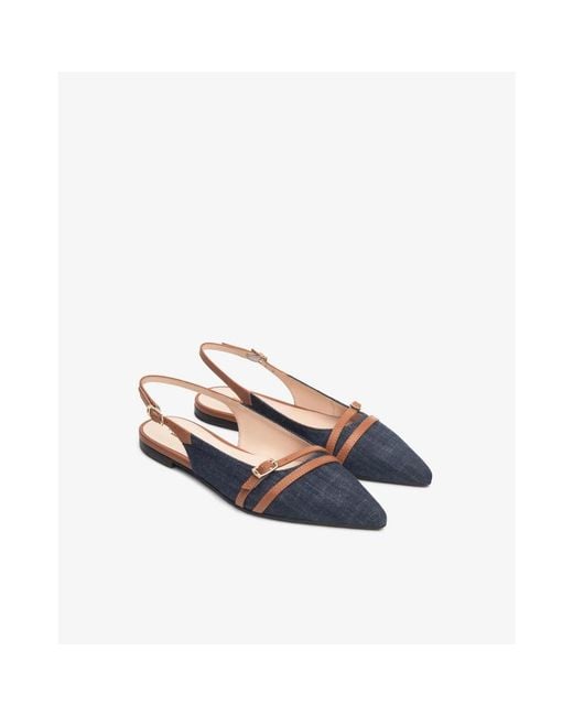 Nero Giardini Blue Ballerina Shoes