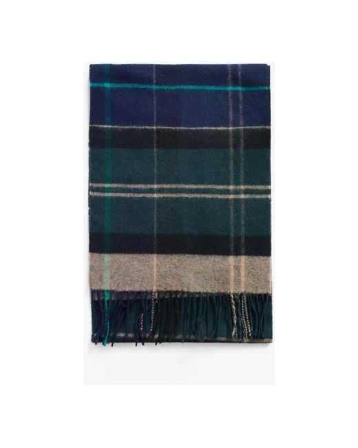 Barbour Blue Winter Scarves