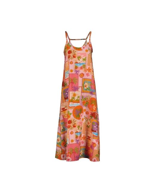 Amélie & Amélie Orange Multi Olivia Kleid