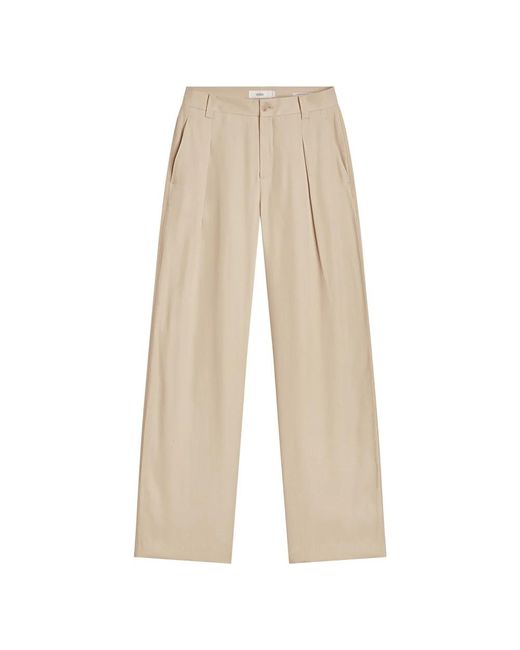 Closed Natural Wide Trousers