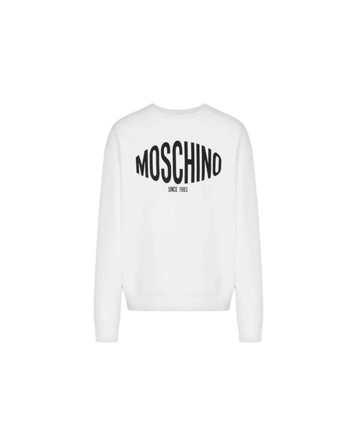 Moschino White Sweatshirts