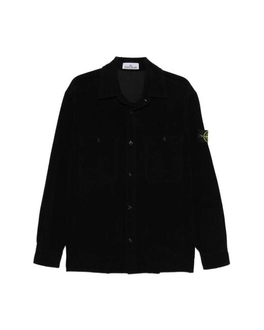 Light Jackets di Stone Island in Black da Uomo