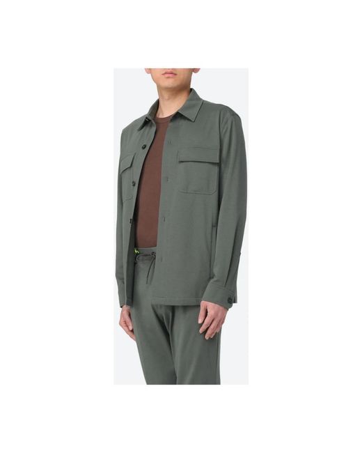 Manuel Ritz Gray Light Jackets for men