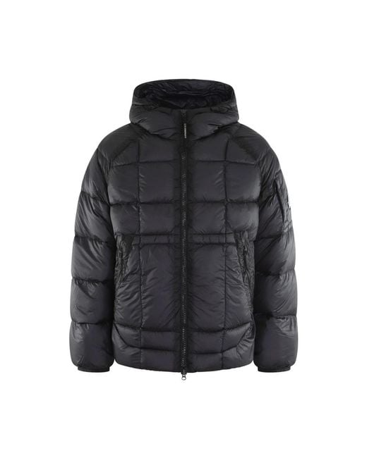 C P Company Black Winter Jackets for men