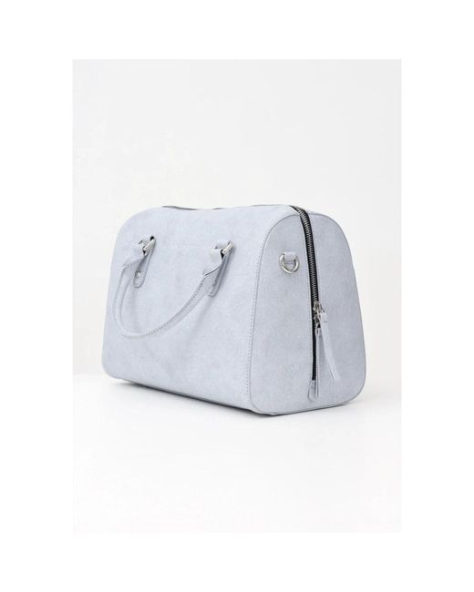 RICHMOND Blue Strukturierte Shopper-Tasche Mit Doppelgriffen