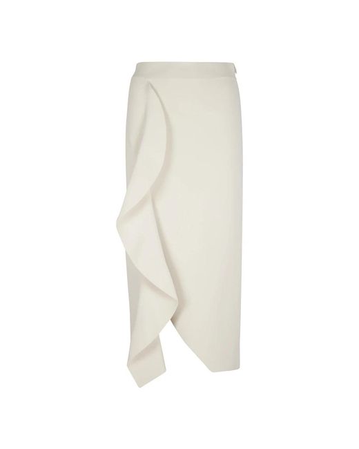 McQueen Rokken ,Wit ,Midi Rok in het Natural