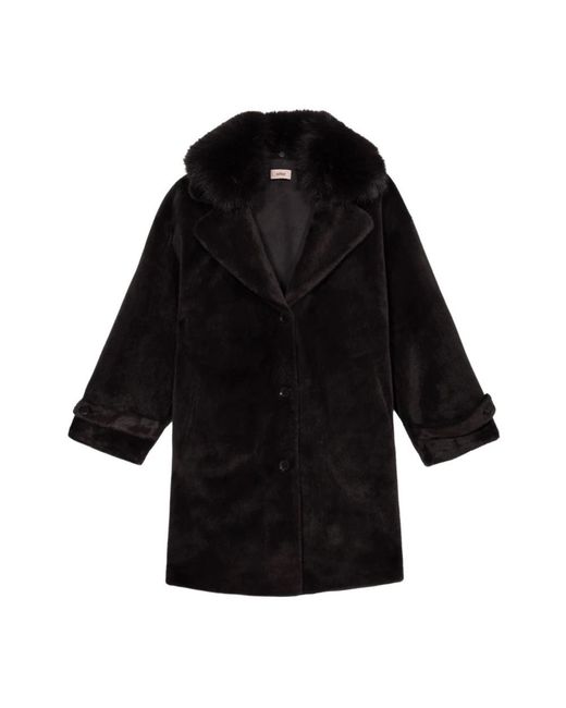 Oltre Jassen ,Grijs ,Polyester Zachte Stoffen Jas in het Black