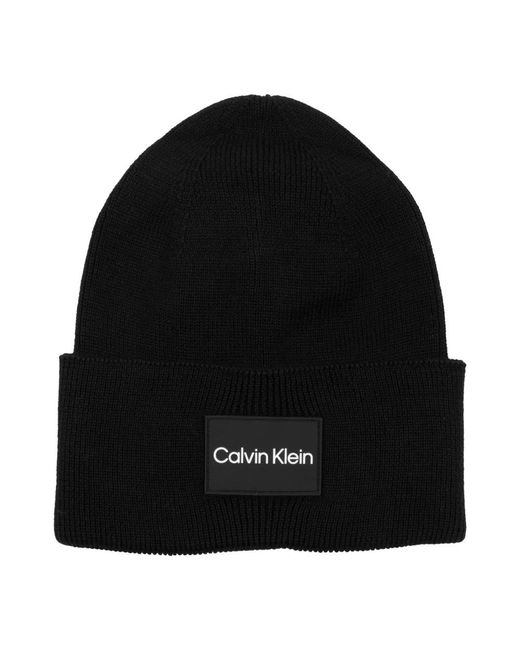 Calvin Klein Black Beanies for men