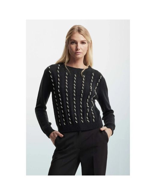 Kocca Round-Neck Knitwear in het Black