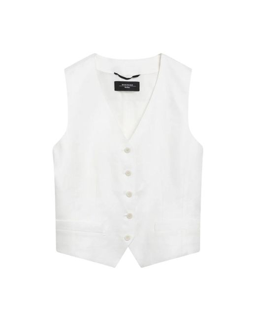 Weekend by Maxmara White Waistcoats