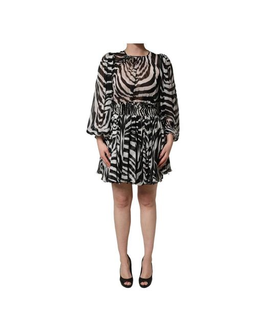 MSGM Black Short Dresses