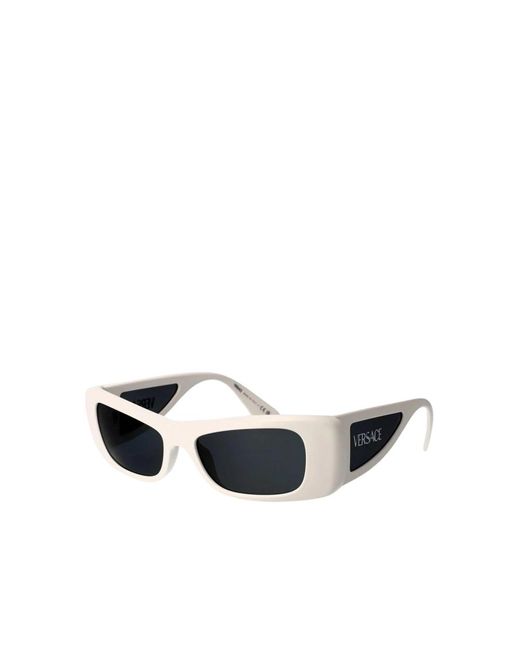 Versace Blue Rechteckige Sonnenbrille