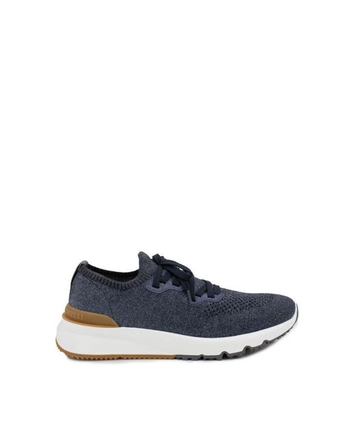 Brunello Cucinelli Blue Sneakers for men