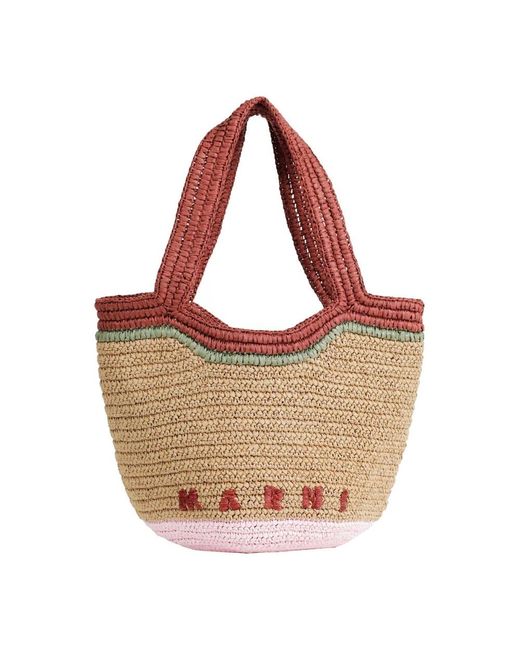 Marni Brown Tote Bags