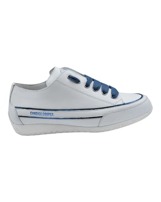 Janis scarpe basse in pelle bianco/nero di Candice Cooper in Blue