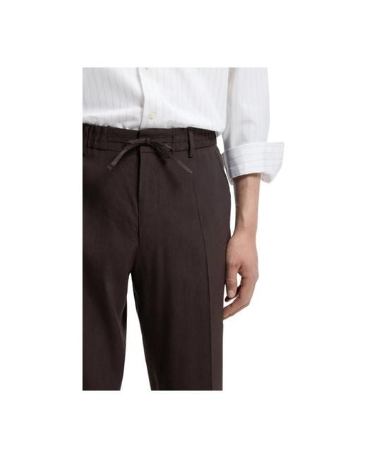 Boss Gray Slim-Fit Trousers for men
