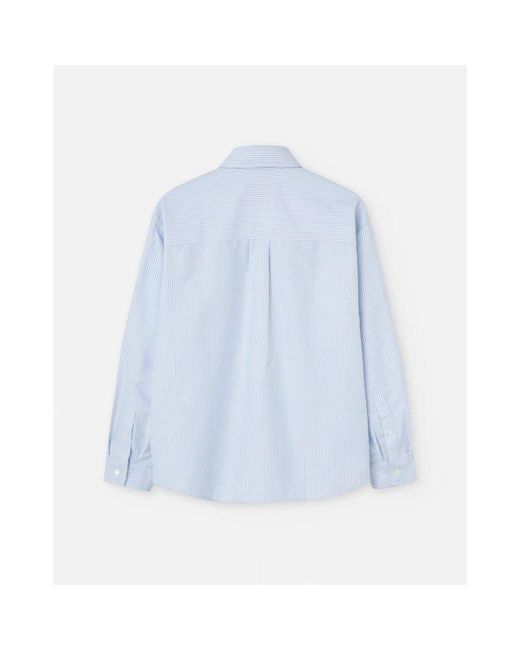 A.P.C. Blue Blaues Logoshirt Stilvolles Design