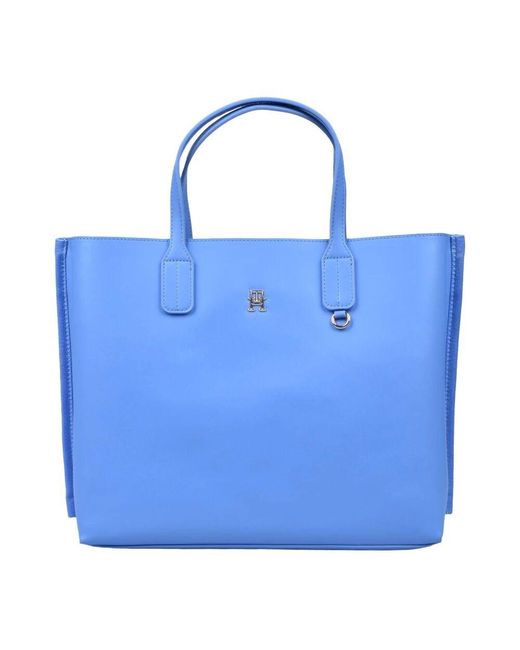 Tommy Hilfiger Blue Satchel Tasche Mit Reißverschluss