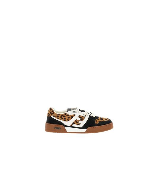 Fendi Metallic Match Low-Top Platform