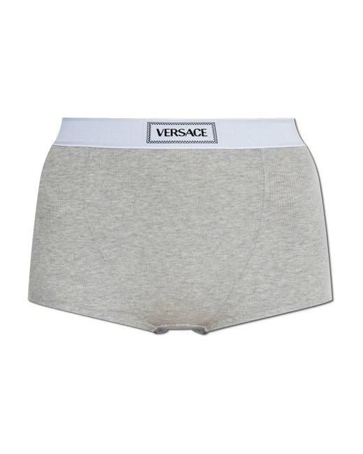 Versace 90S Slip Met Logoband in het Gray