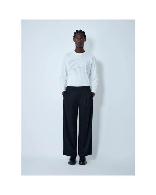 Our Legacy Blue Wide Trousers for men
