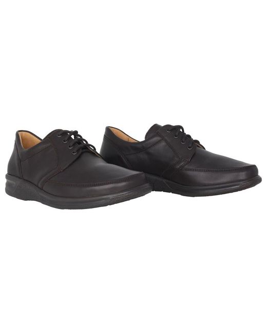 Ganter Breiter Schnürschuh in Black für Herren