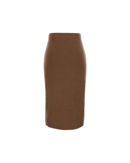 Max Mara Brown Midi Skirts