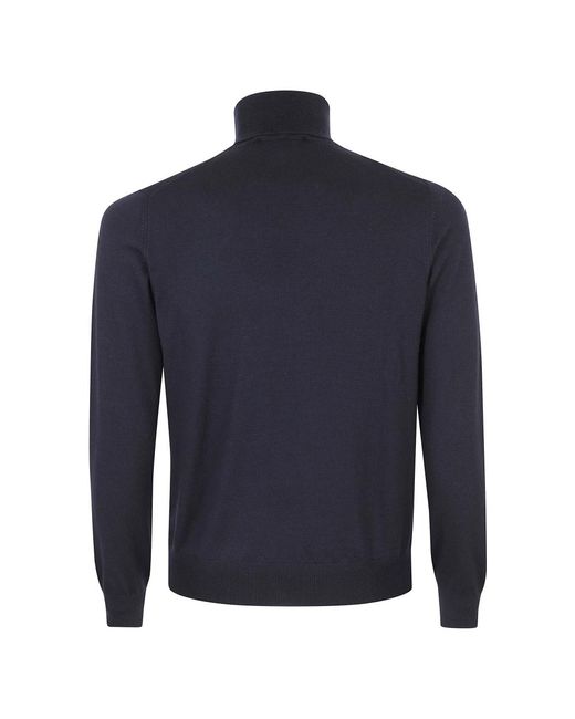 Tagliatore Rundhalsausschnitt Pullover in Blue für Herren