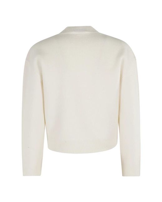A.P.C. White Round-Neck Knitwear
