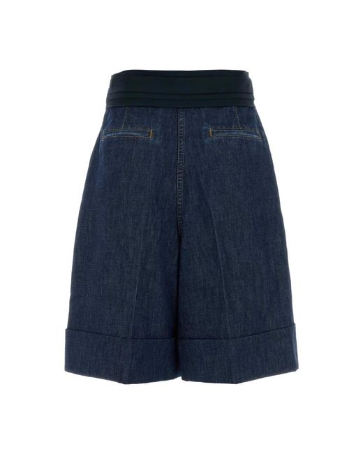 Valentino Garavani Blue Denim Shorts