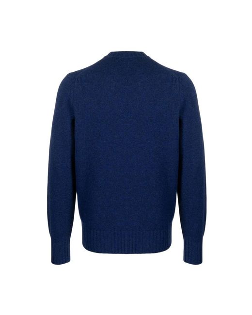 Doppiaa Blaue sweaters mit appio shirt in Blue für Herren