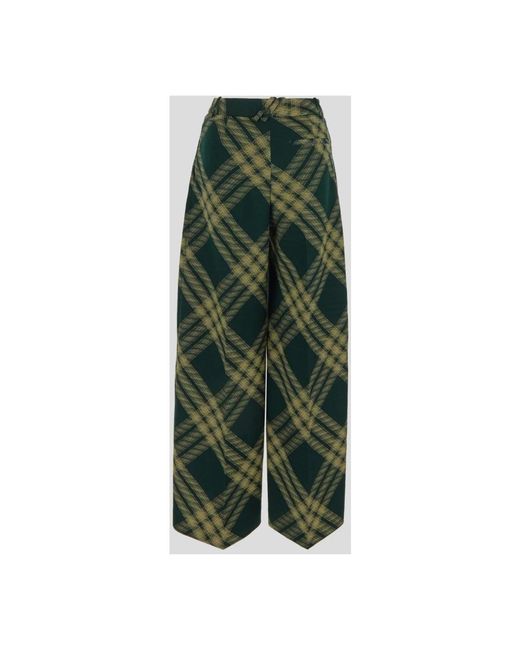 Burberry Green Wide trousers