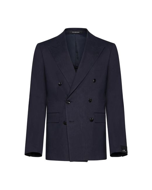 Tagliatore Jassen ,Blauw ,Wol Blauwe Herenjassen in het Blue voor heren